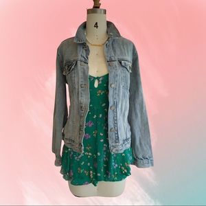 B2 Gap Denim Jacket with Stud Accents on Back